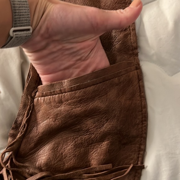 Boho Handmade authentic leather purse - Picture 4 of 4